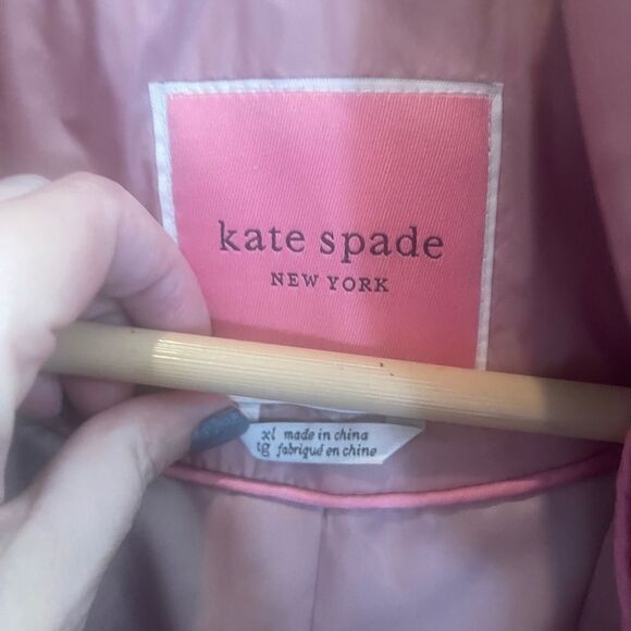 Kate Spade ♠️ Black Puffer Jacket with Rose Pink Interior & Accents! - Picture 12 of 15